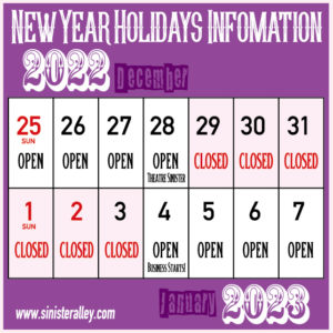 New Year Holidays Infomation